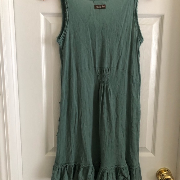 Matilda Jane Women’s Green Ruffle Tunic Top - Picture 5 of 7